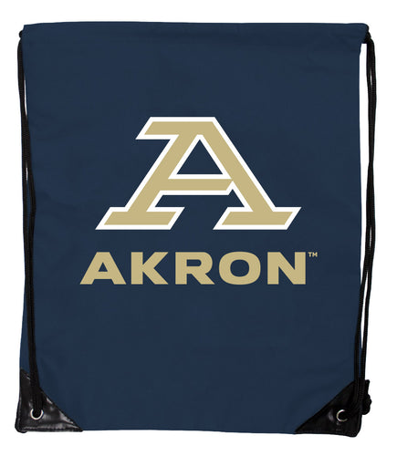 Akron Zips Officially Licensed Drawstring Backpack - Lightweight Cinch Bag with Team Logo 