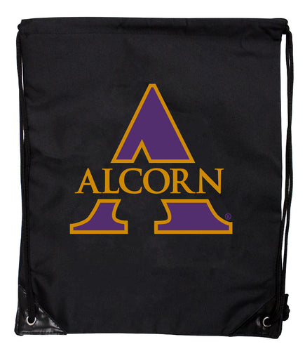 Alcorn State Braves Officially Licensed Drawstring Backpack - Lightweight Cinch Bag with Team Logo 