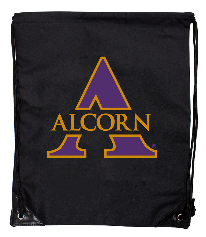 Alcorn State Braves Officially Licensed Drawstring Backpack - Lightweight Cinch Bag with Team Logo 