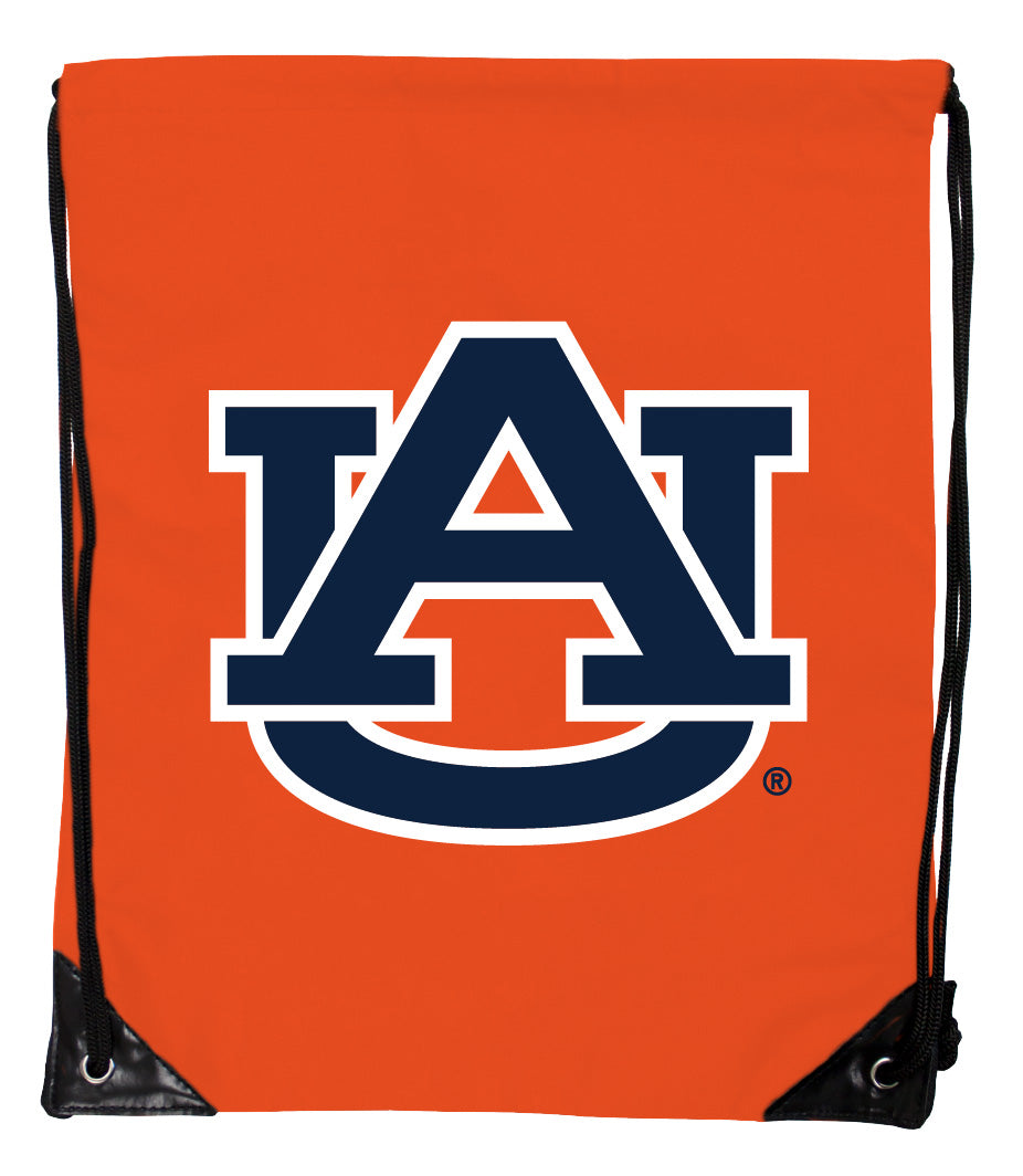 Auburn Tigers Officially Licensed Drawstring Backpack - Lightweight Cinch Bag with Team Logo 