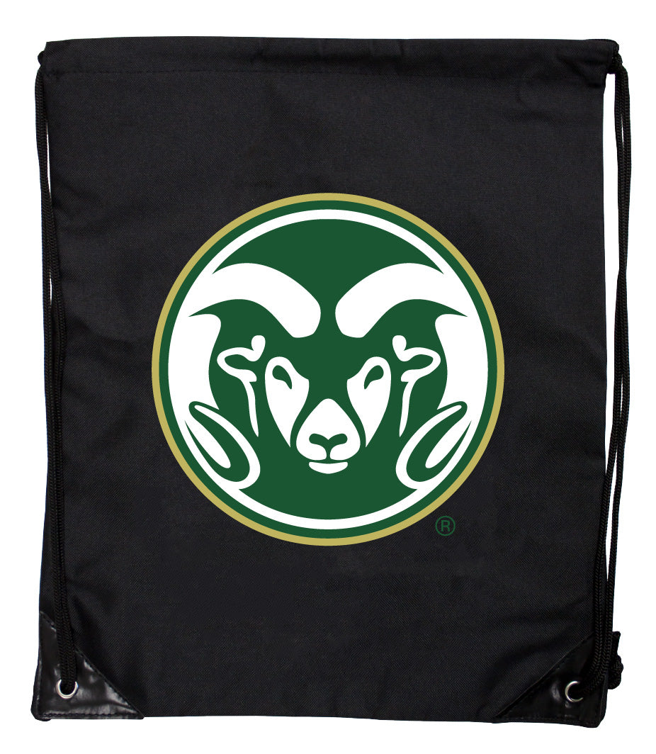 Colorado State Rams Officially Licensed Drawstring Backpack - Lightweight Cinch Bag with Team Logo 