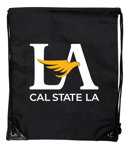 California State University Los Angeles Officially Licensed Drawstring Backpack - Lightweight Cinch Bag with Team Logo 