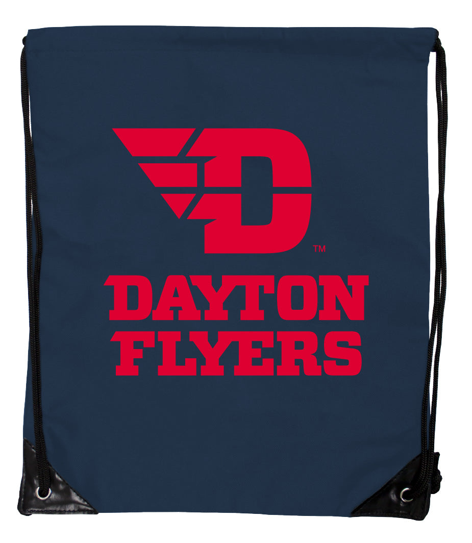 Dayton Flyers Officially Licensed Drawstring Backpack - Lightweight Cinch Bag with Team Logo 