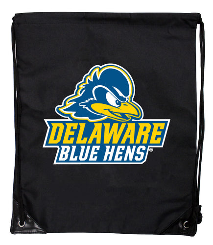 Delaware Blue Hens Officially Licensed Drawstring Backpack - Lightweight Cinch Bag with Team Logo 