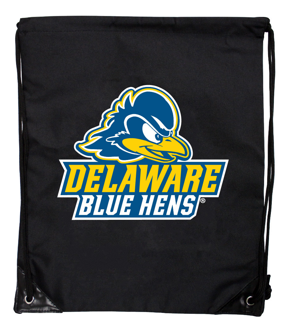 Delaware Blue Hens Officially Licensed Drawstring Backpack - Lightweight Cinch Bag with Team Logo 