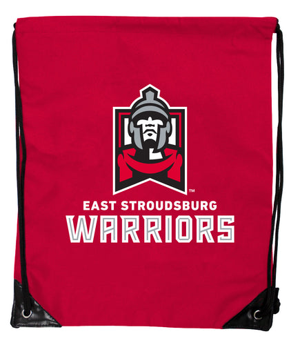 East Stroudsburg University Officially Licensed Drawstring Backpack - Lightweight Cinch Bag with Team Logo 