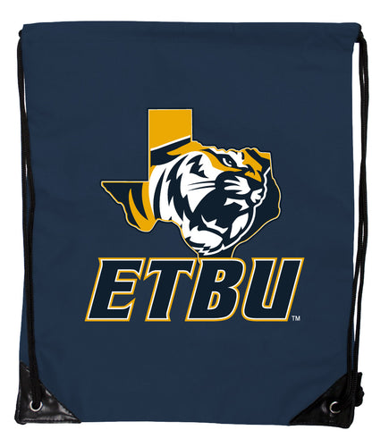 East Texas Baptist University Officially Licensed Drawstring Backpack - Lightweight Cinch Bag with Team Logo 