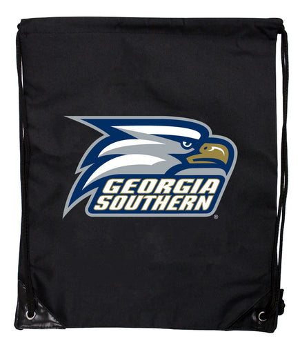 Georgia Southern Eagles Officially Licensed Drawstring Backpack - Lightweight Cinch Bag with Team Logo 