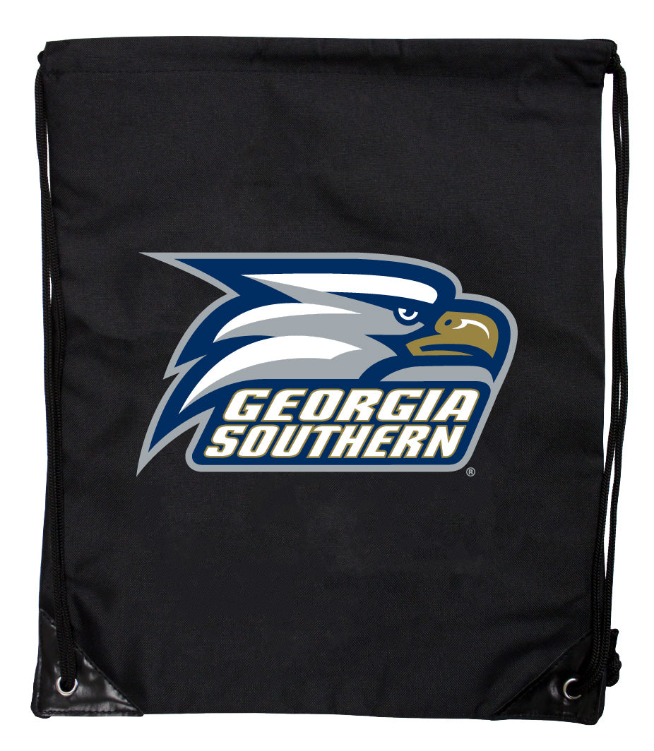 Georgia Southern Eagles Officially Licensed Drawstring Backpack - Lightweight Cinch Bag with Team Logo 