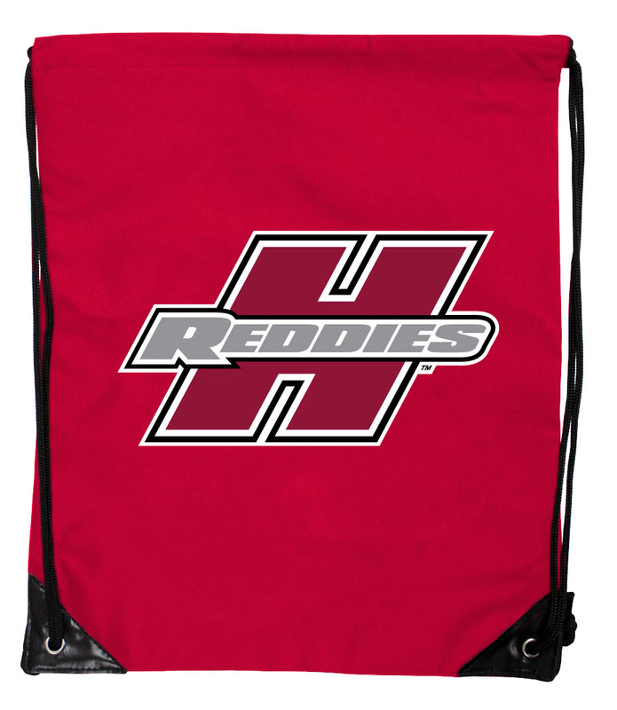 Henderson State Reddies Officially Licensed Drawstring Backpack - Lightweight Cinch Bag with Team Logo Red