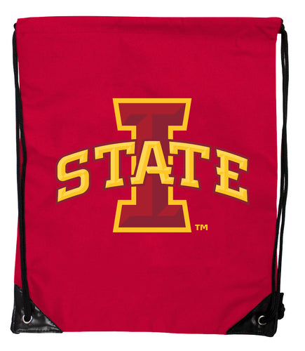 Iowa State Cyclones Officially Licensed Drawstring Backpack - Lightweight Cinch Bag with Team Logo 