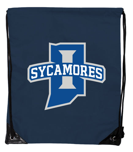 Indiana State University Officially Licensed Drawstring Backpack - Lightweight Cinch Bag with Team Logo 