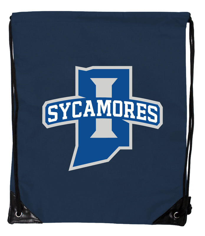 Indiana State University Officially Licensed Drawstring Backpack - Lightweight Cinch Bag with Team Logo 