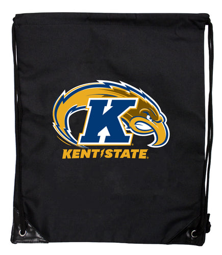 Kent State University Officially Licensed Drawstring Backpack - Lightweight Cinch Bag with Team Logo 