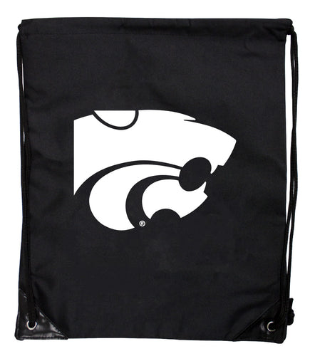 Kansas State Wildcats Officially Licensed Drawstring Backpack - Lightweight Cinch Bag with Team Logo 