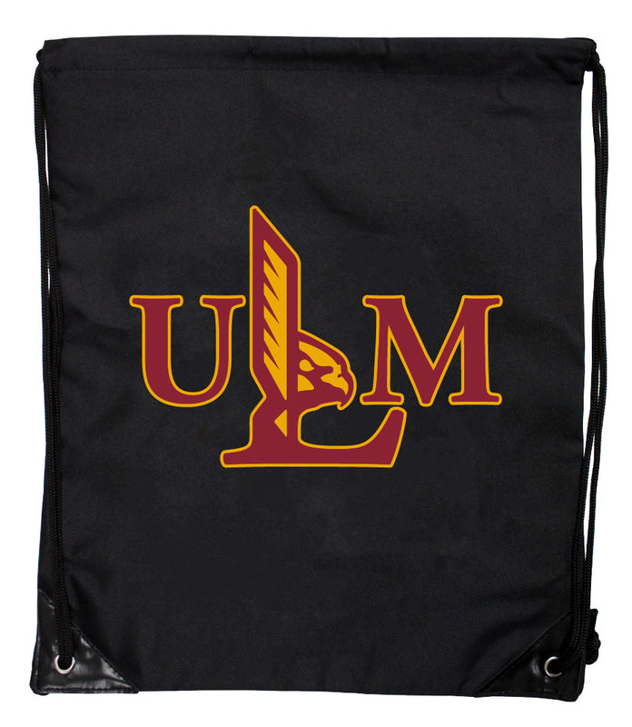 University of Louisiana Monroe Officially Licensed Drawstring Backpack - Lightweight Cinch Bag with Team Logo 