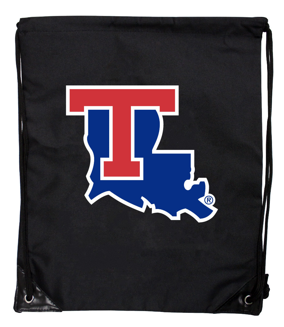 Louisiana Tech Bulldogs Officially Licensed Drawstring Backpack - Lightweight Cinch Bag with Team Logo 