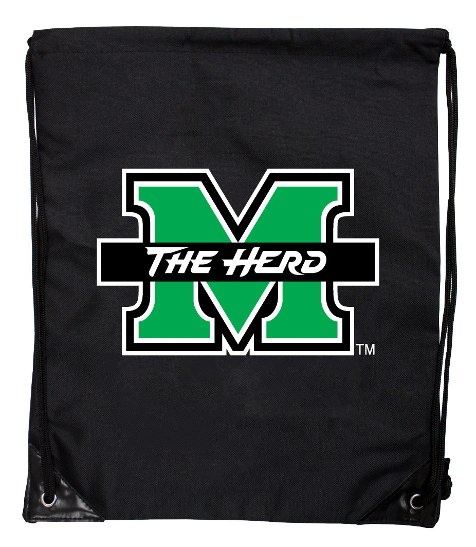 Marshall Thundering Herd Officially Licensed Drawstring Backpack - Lightweight Cinch Bag with Team Logo 