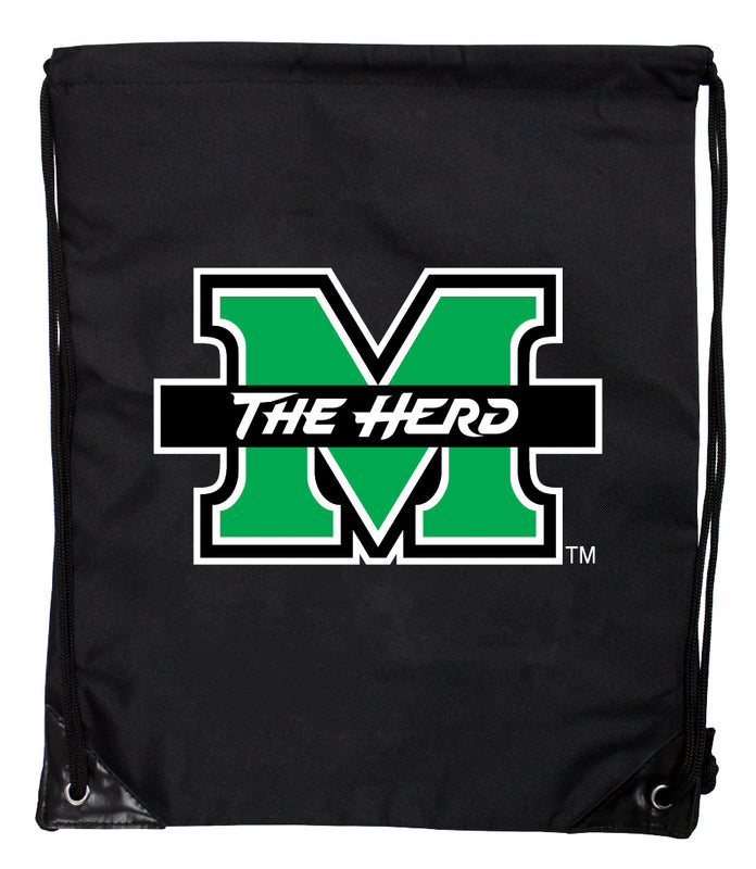 Marshall Thundering Herd Officially Licensed Drawstring Backpack - Lightweight Cinch Bag with Team Logo 