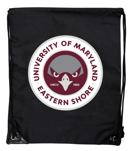 Maryland Eastern Shore Officially Licensed Drawstring Backpack - Lightweight Cinch Bag with Team Logo 