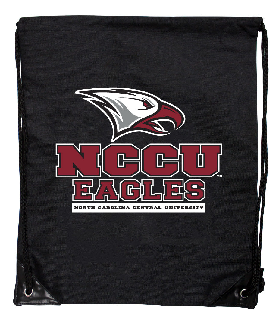 North Carolina Central Eagles Officially Licensed Drawstring Backpack - Lightweight Cinch Bag with Team Logo 