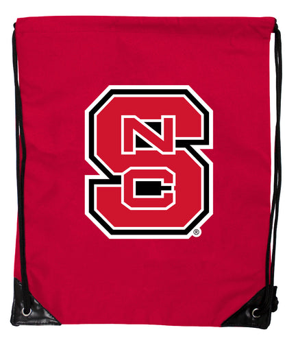 NC State Wolfpack Officially Licensed Drawstring Backpack - Lightweight Cinch Bag with Team Logo 