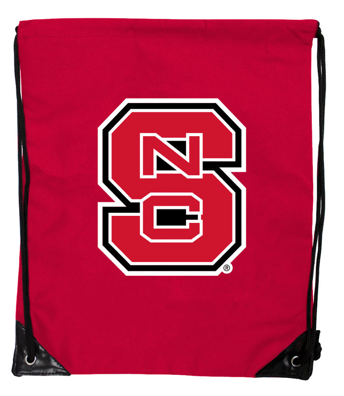 NC State Wolfpack Officially Licensed Drawstring Backpack - Lightweight Cinch Bag with Team Logo 
