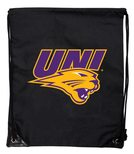 Northern Iowa Panthers Officially Licensed Drawstring Backpack - Lightweight Cinch Bag with Team Logo 
