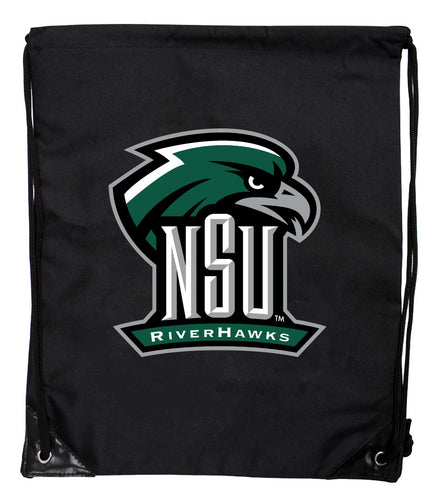 Northeastern State University Riverhawks Officially Licensed Drawstring Backpack - Lightweight Cinch Bag with Team Logo 