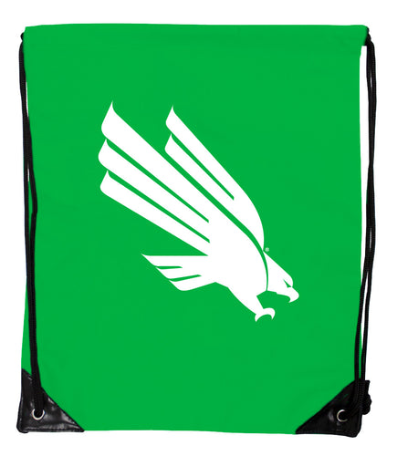 North Texas Officially Licensed Drawstring Backpack - Lightweight Cinch Bag with Team Logo 