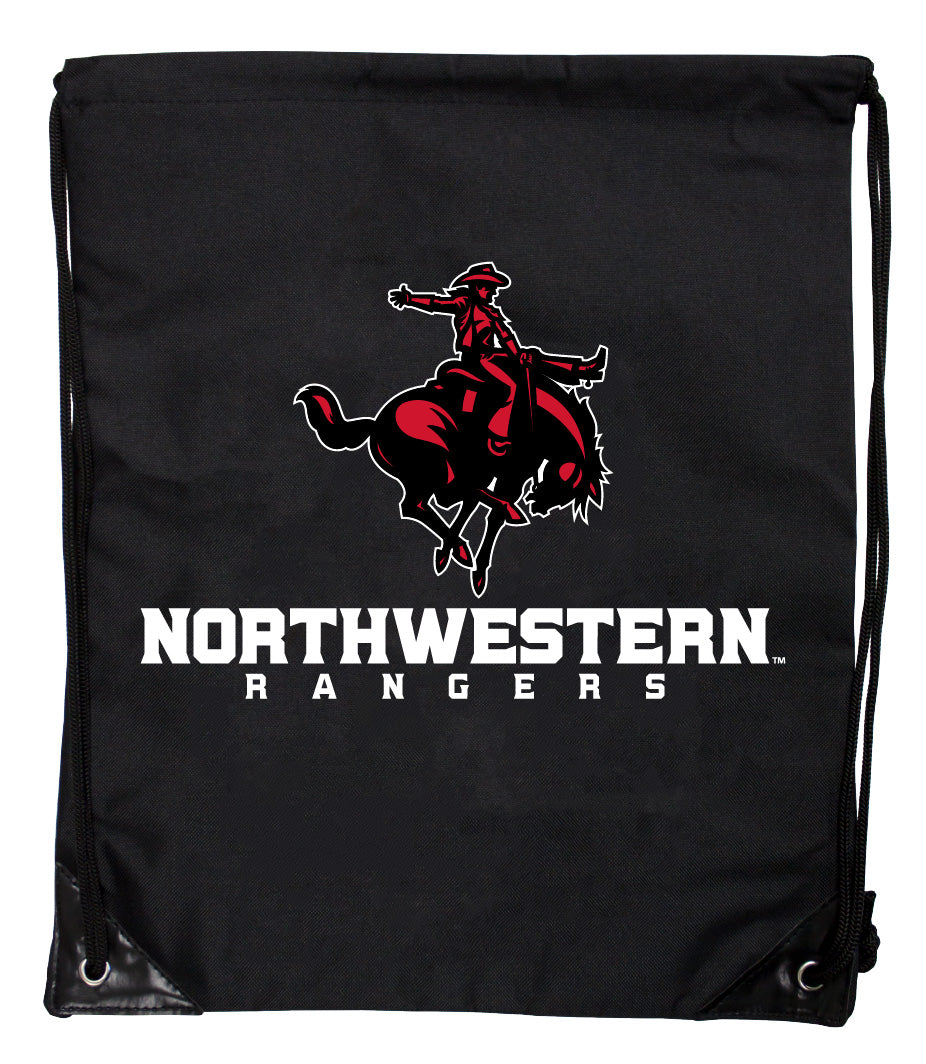 Northwestern Oklahoma State University Officially Licensed Drawstring Backpack - Lightweight Cinch Bag with Team Logo 