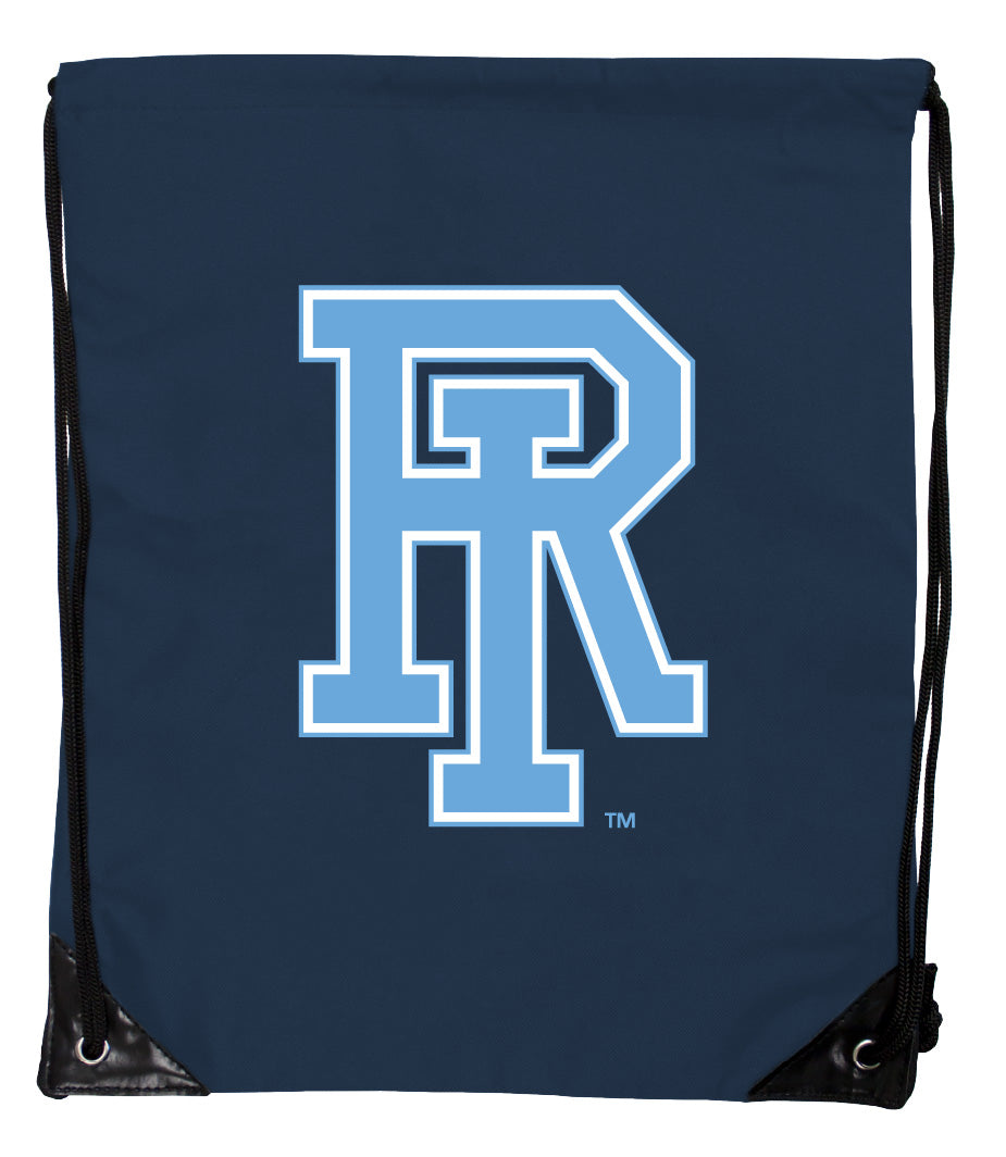 Rhode Island University Officially Licensed Drawstring Backpack - Lightweight Cinch Bag with Team Logo 