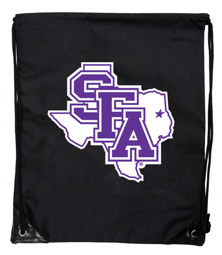 Stephen F. Austin State University Officially Licensed Drawstring Backpack - Lightweight Cinch Bag with Team Logo 