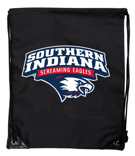 University of Southern Indiana Officially Licensed Drawstring Backpack - Lightweight Cinch Bag with Team Logo 