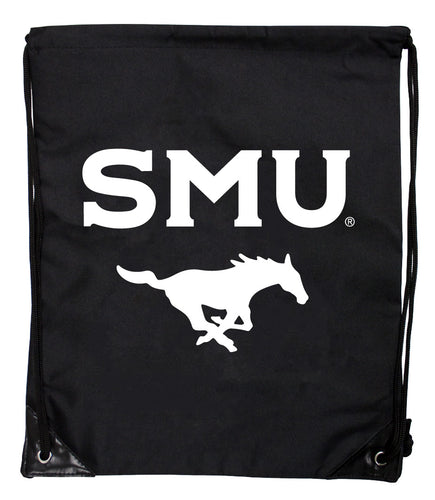 Southern Methodist University Officially Licensed Drawstring Backpack - Lightweight Cinch Bag with Team Logo 