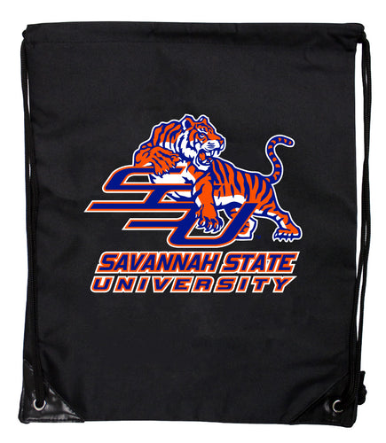 Savannah State University Officially Licensed Drawstring Backpack - Lightweight Cinch Bag with Team Logo 