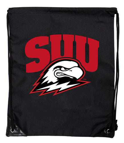 Southern Utah University Officially Licensed Drawstring Backpack - Lightweight Cinch Bag with Team Logo 