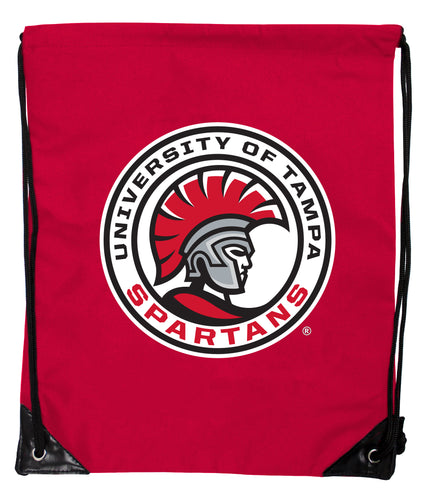 University of Tampa Spartans Officially Licensed Drawstring Backpack - Lightweight Cinch Bag with Team Logo 