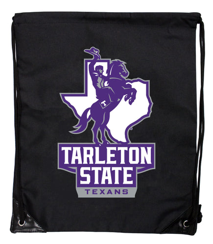 Tarleton State University Officially Licensed Drawstring Backpack - Lightweight Cinch Bag with Team Logo 