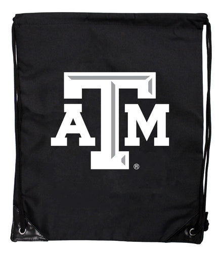 Texas A&M Aggies Officially Licensed Drawstring Backpack - Lightweight Cinch Bag with Team Logo 