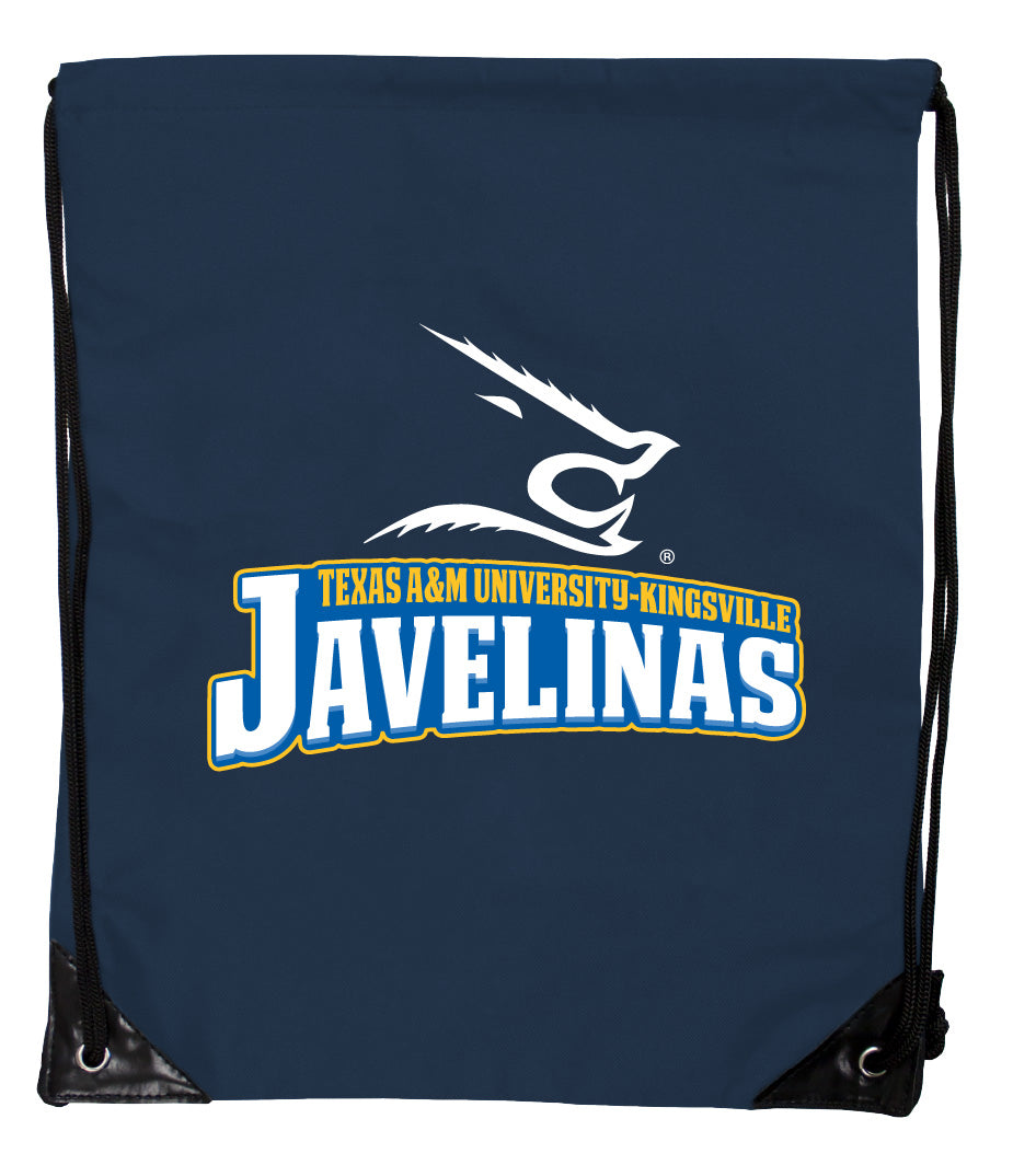 Texas A&M Kingsville Javelinas Officially Licensed Drawstring Backpack - Lightweight Cinch Bag with Team Logo 