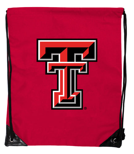 Texas Tech  Raiders Officially Licensed Drawstring Backpack - Lightweight Cinch Bag with Team Logo 