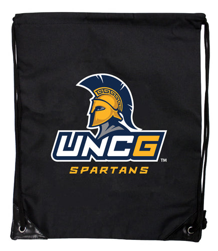 North Carolina Greensboro Spartans Officially Licensed Drawstring Backpack - Lightweight Cinch Bag with Team Logo 