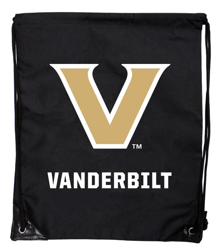 Vanderbilt University Officially Licensed Drawstring Backpack - Lightweight Cinch Bag with Team Logo 