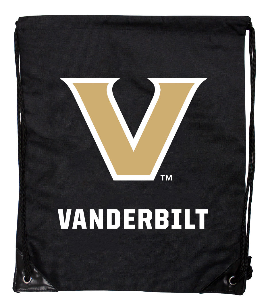 Vanderbilt University Officially Licensed Drawstring Backpack - Lightweight Cinch Bag with Team Logo 