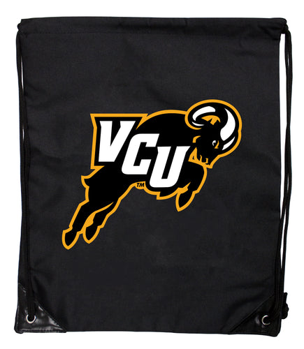 Virginia Commonwealth Officially Licensed Drawstring Backpack - Lightweight Cinch Bag with Team Logo 
