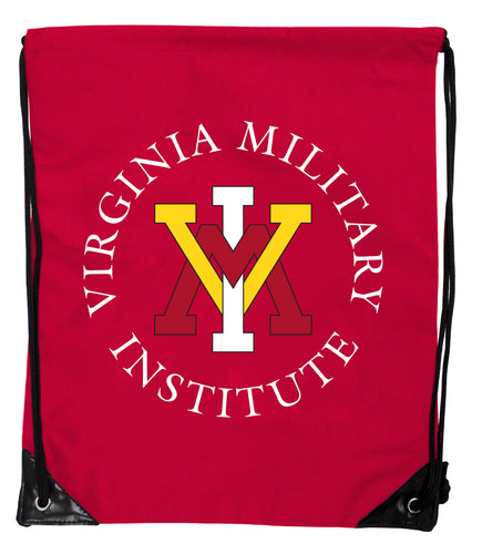 VMI Keydets Officially Licensed Drawstring Backpack - Lightweight Cinch Bag with Team Logo 