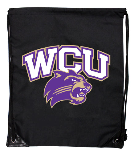 Western Carolina University Officially Licensed Drawstring Backpack - Lightweight Cinch Bag with Team Logo 