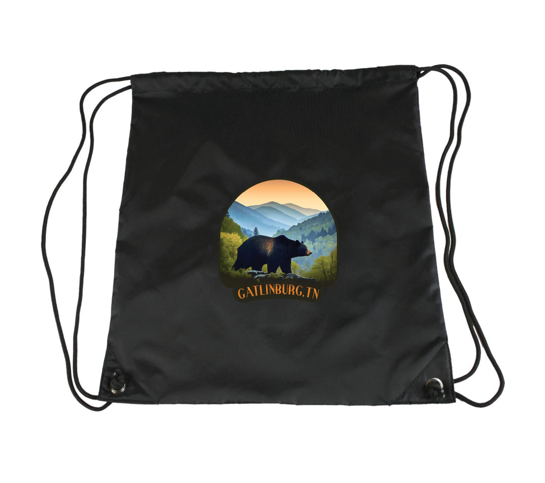 Gatlinburg Tennessee Souvenir Cinch Bag with Drawstring Backpack