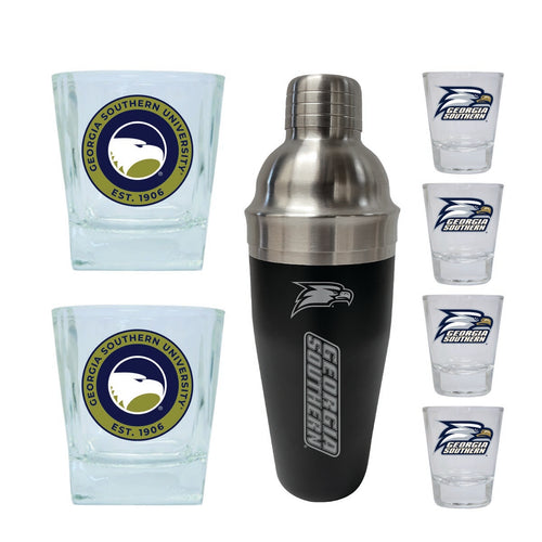 Georgia Southern Eagles Officially Licensed Collegiate Barware Set – 7-Piece Cocktail & Whiskey Glass Gift Pack 